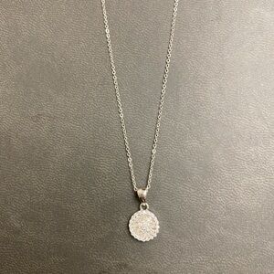 Moissanite & Silver Pendant Necklace